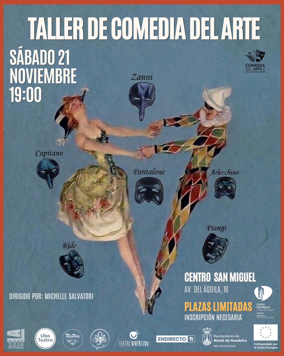 Cartel del taller de Comedia del Arte